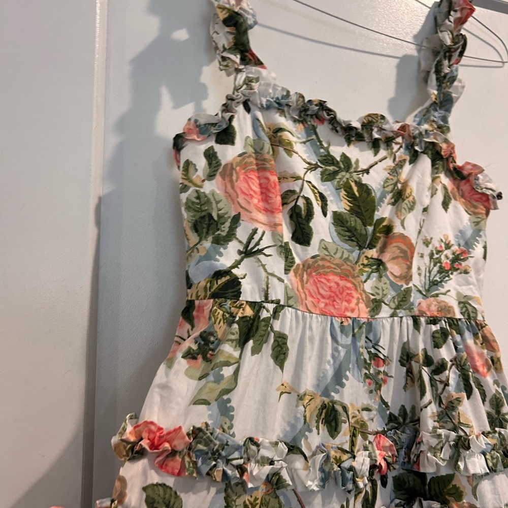 Floral Tiered Midi Dress - Picture 2 of 4